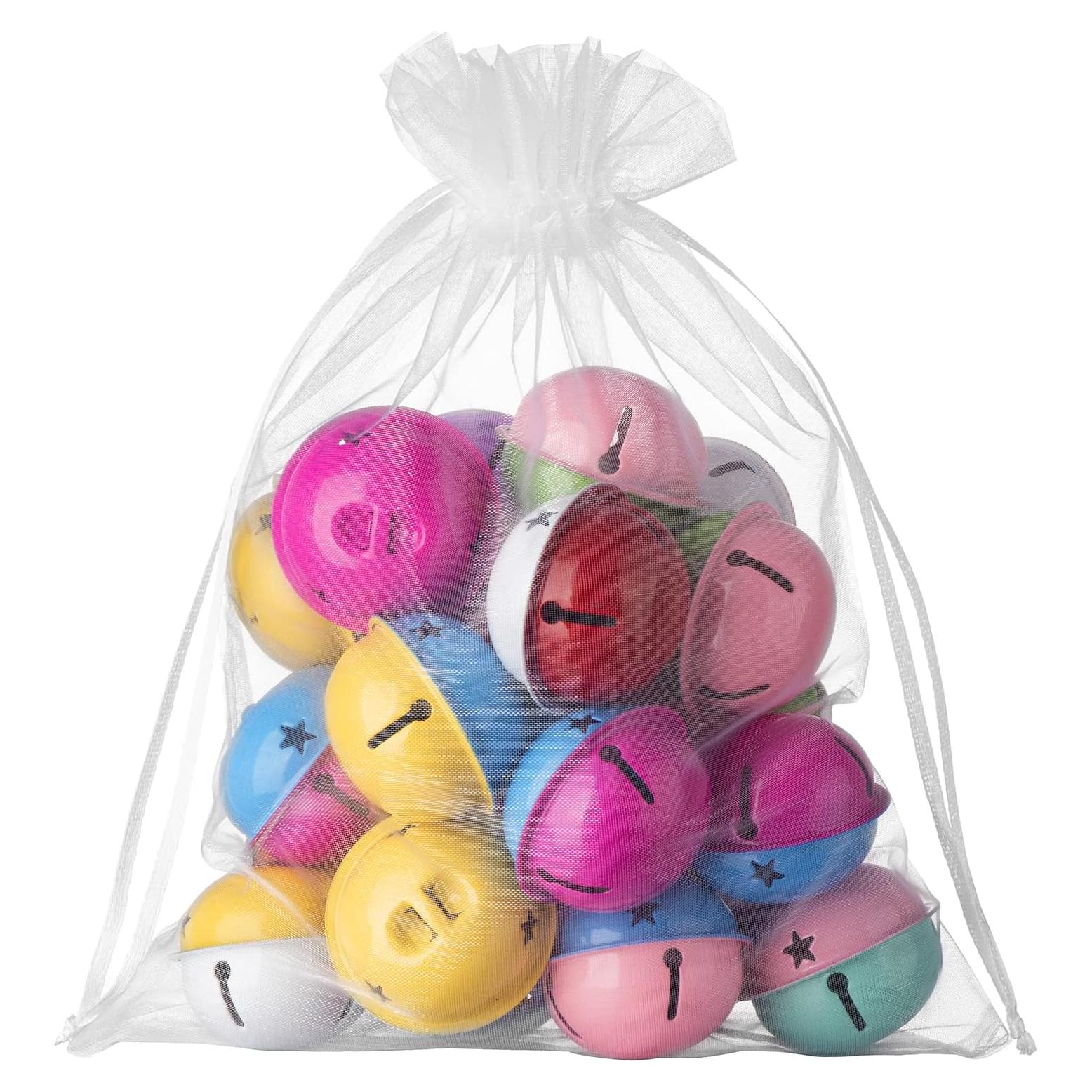 50 Bolsas de Organza Blancas FloraSea 15x22 cm para Regalos