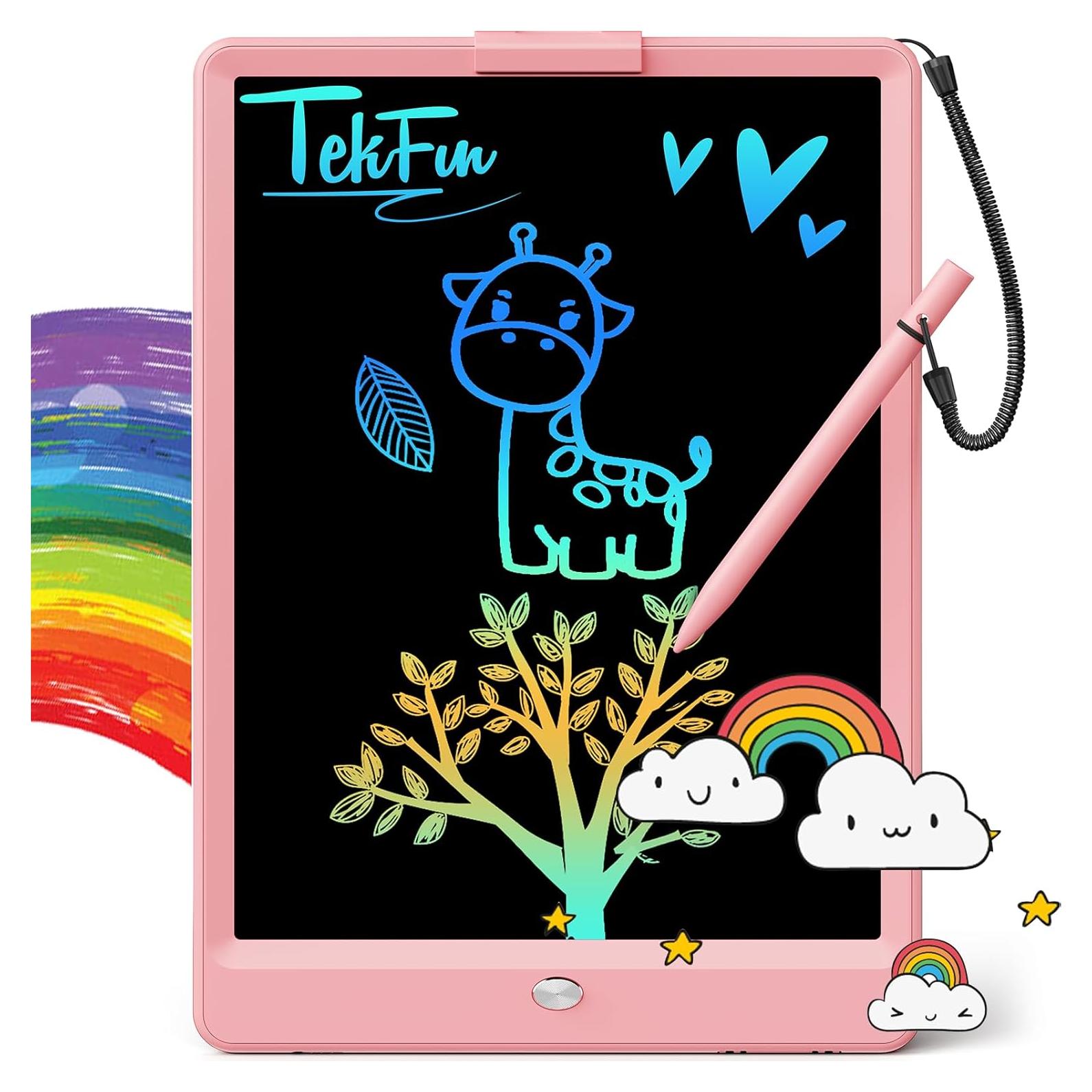 Tableta de Escritura LCD Tekfun 10" Rosa para Niños