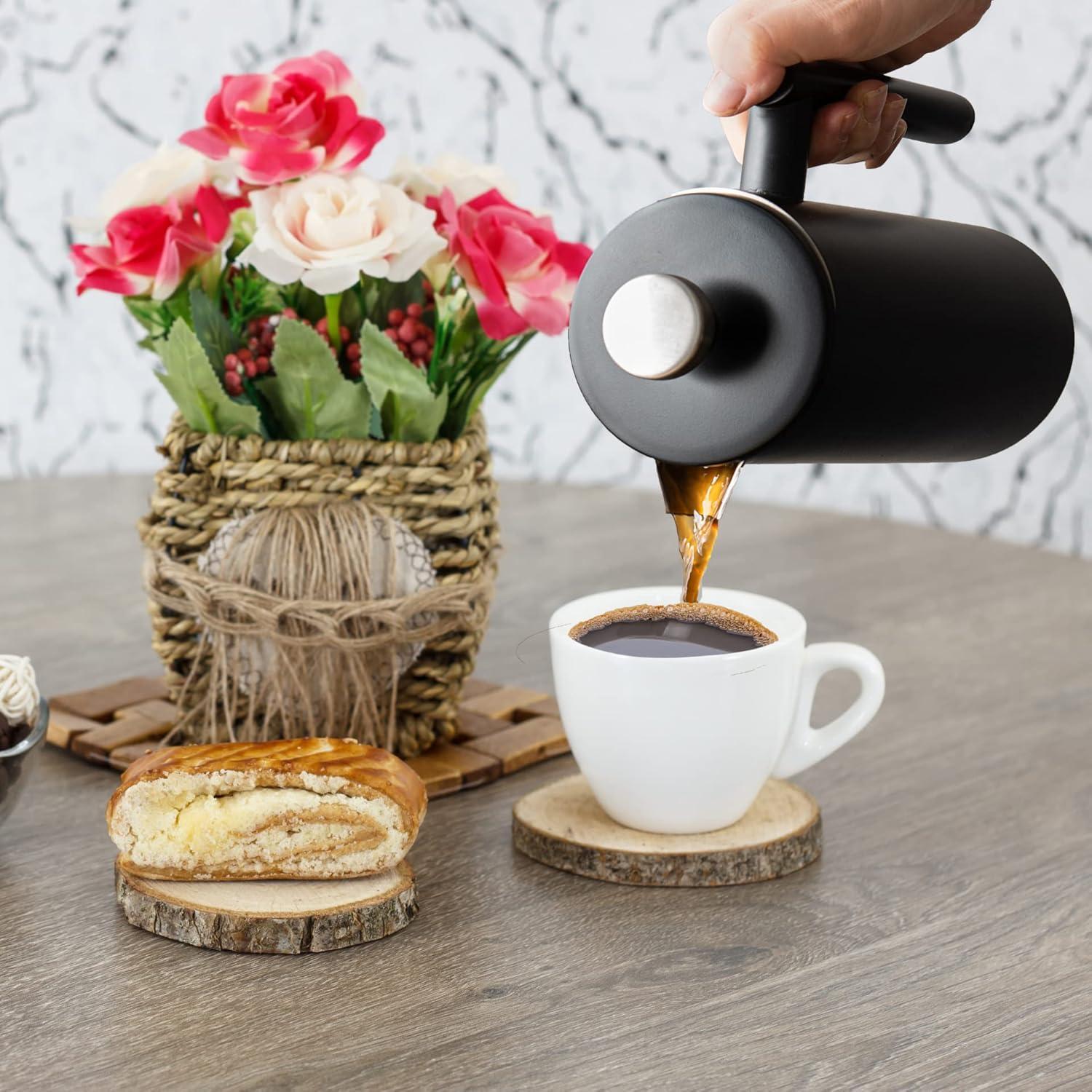 Prensa Francesa Mixpresso 770ml Acero Inoxidable Negra