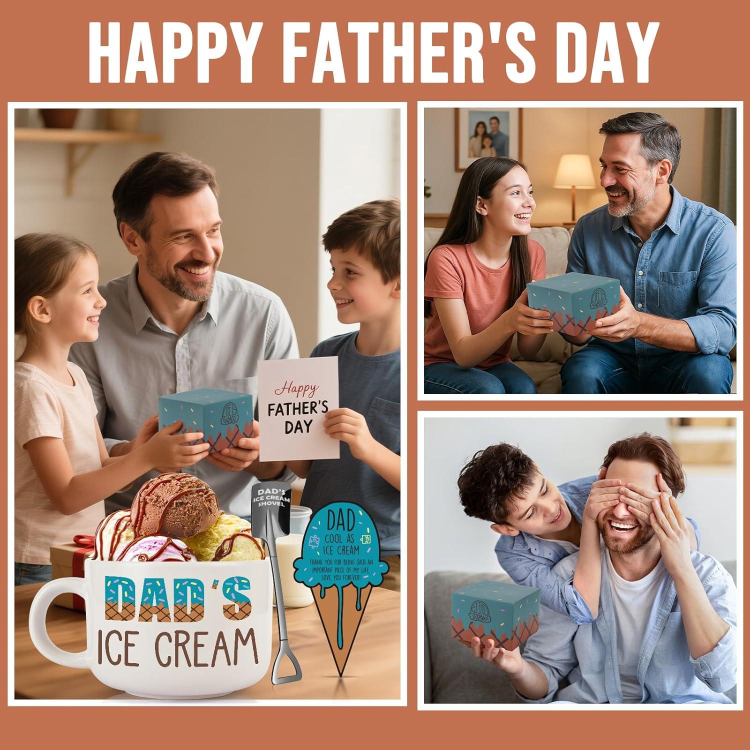 Set de Tazón de Helado y Pala YUEYUQIU para Papá 600ml