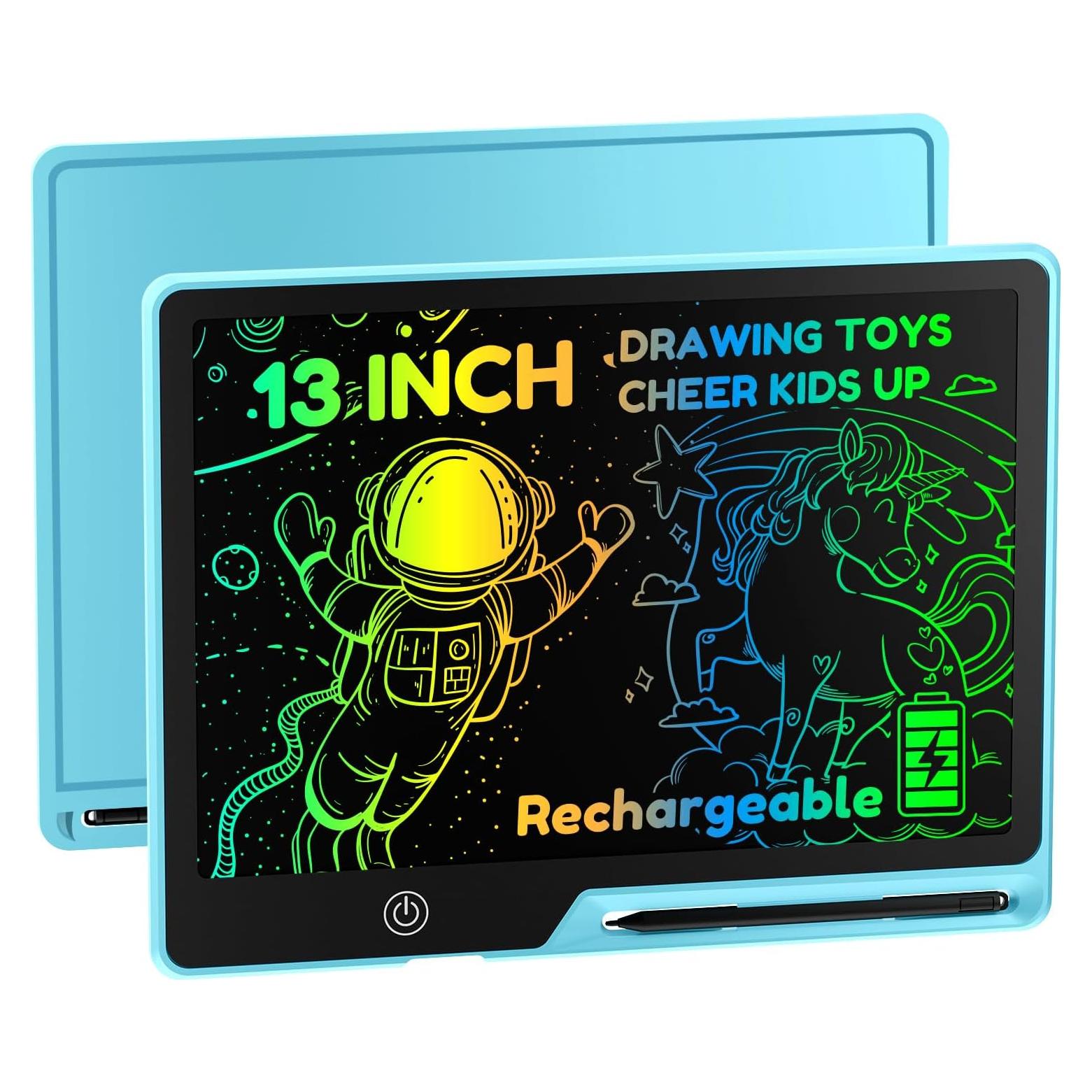 Tableta de Escritura LCD 33 cm POPERFUN para Niños Azul