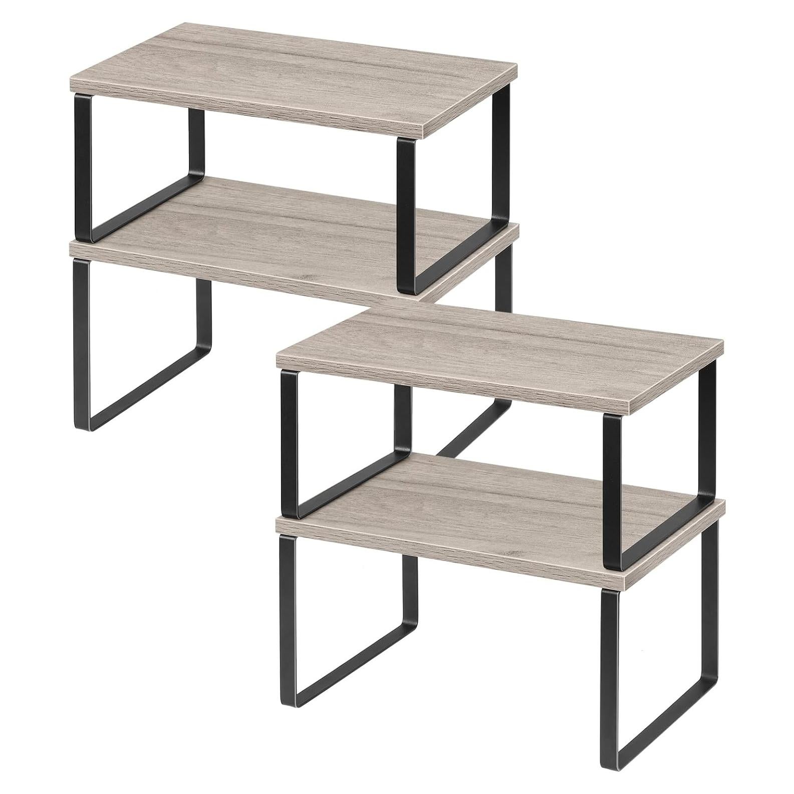 Organizador de Estantes NEX, Juego de 4, Apilable y Expandible, Cocina