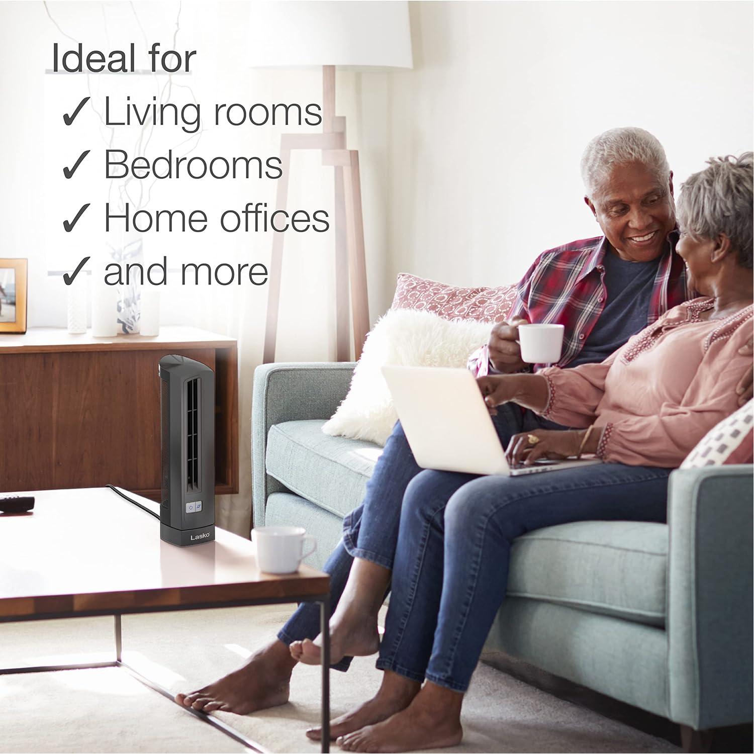 Ventilador de escritorio Lasko 4000, 2 velocidades, 35.56 cm