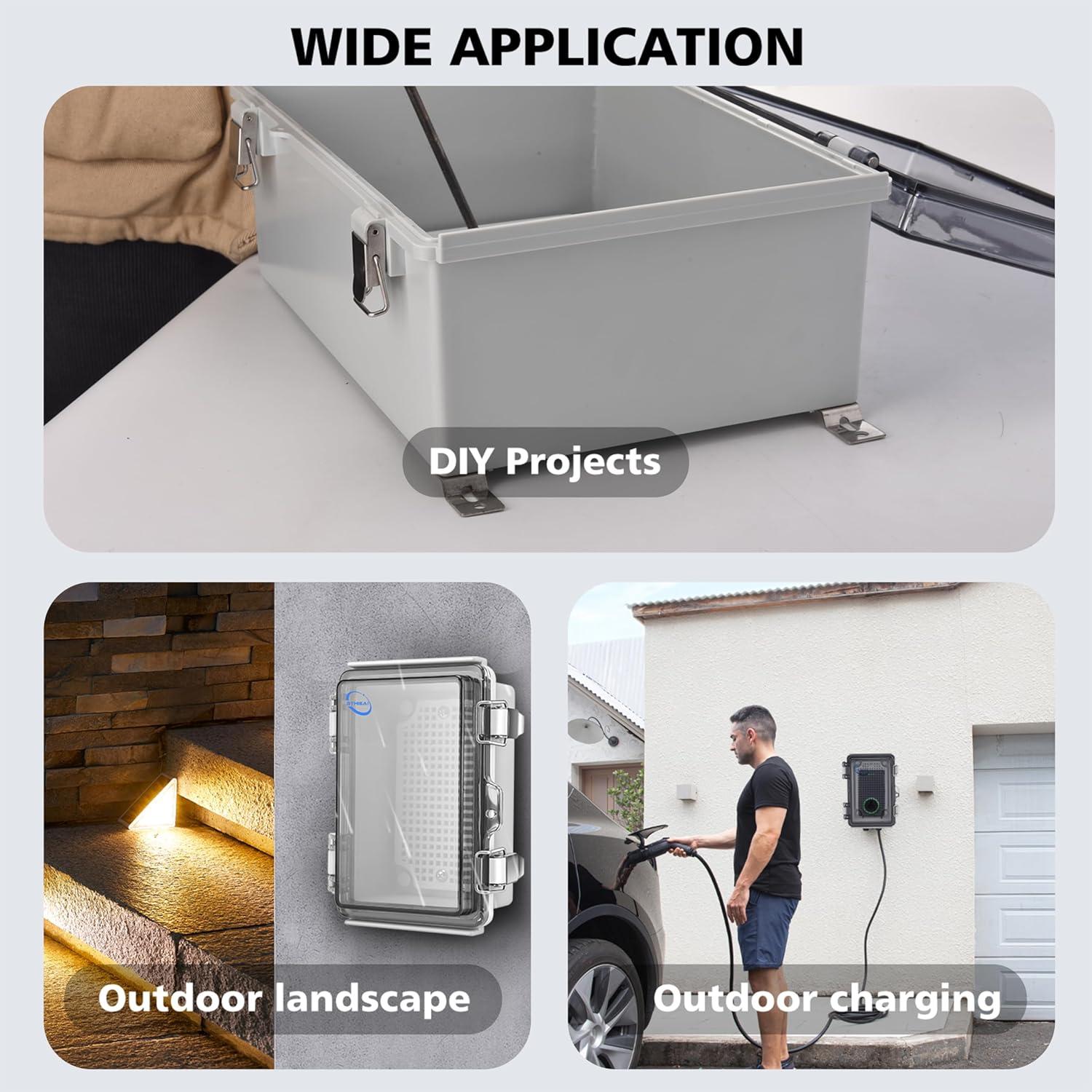 Caja de Conexiones Exterior RTHIEAI IP67 150x100x70mm Plástico ABS