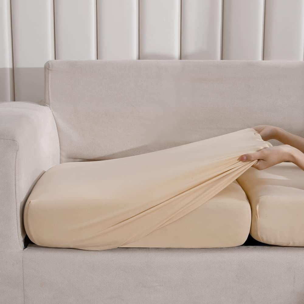 Funda de Sofá Impermeable AURLOE Beige Elástica 1pc