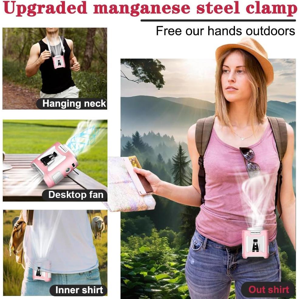 Ventilador Personal CAZOKASI K50 10000mAh 5 en 1 Portátil