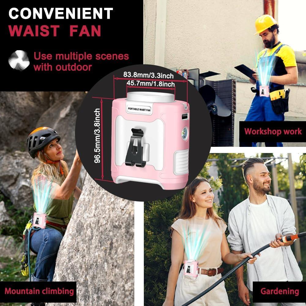 Ventilador Personal CAZOKASI K50 10000mAh 5 en 1 Portátil