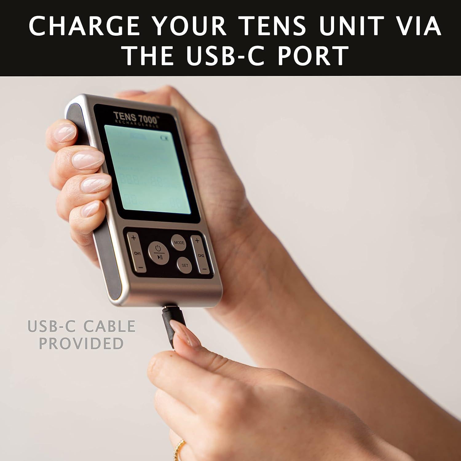 Estimulador Muscular TENS 7000 Compass Health Alivio Dolor