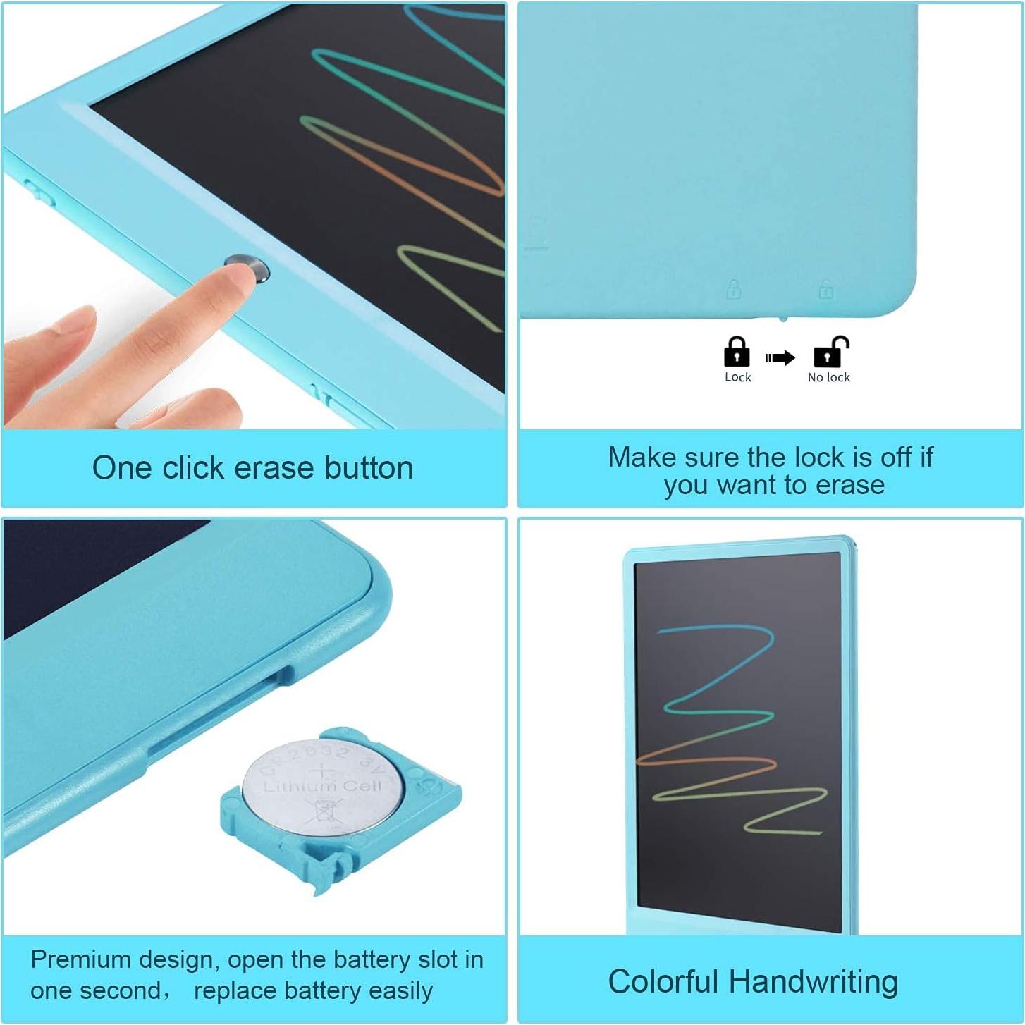 Tableta de Escritura LCD 10" LEYAOYAO Azul - Juguete Educativo