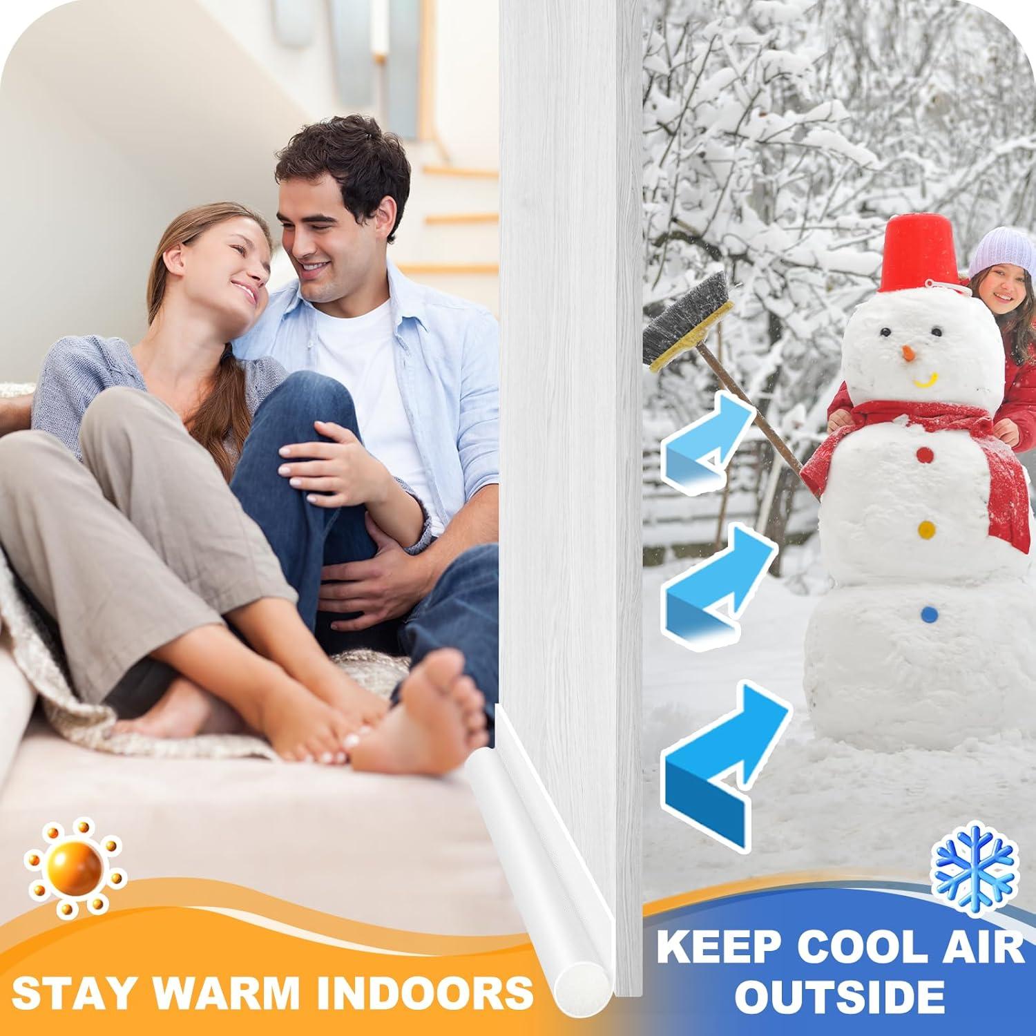 Tapón para Corrientes de Aire MAXTID 91 cm Blanco Aislante