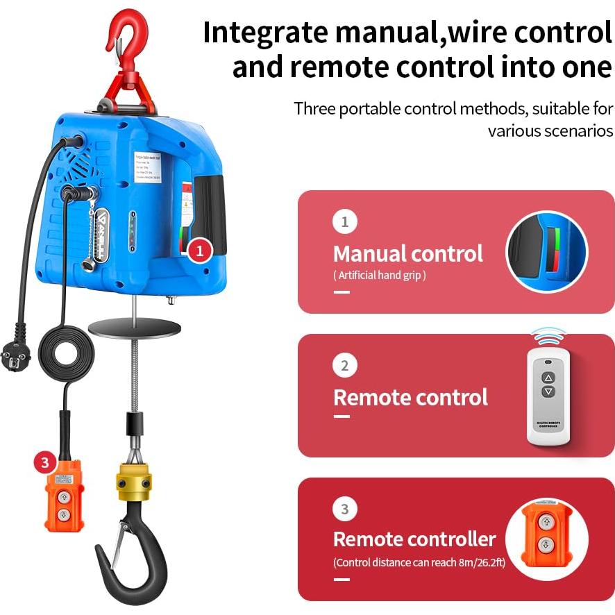 Cabrestante Eléctrico Anbull 1100LBS 1500W Control Remoto