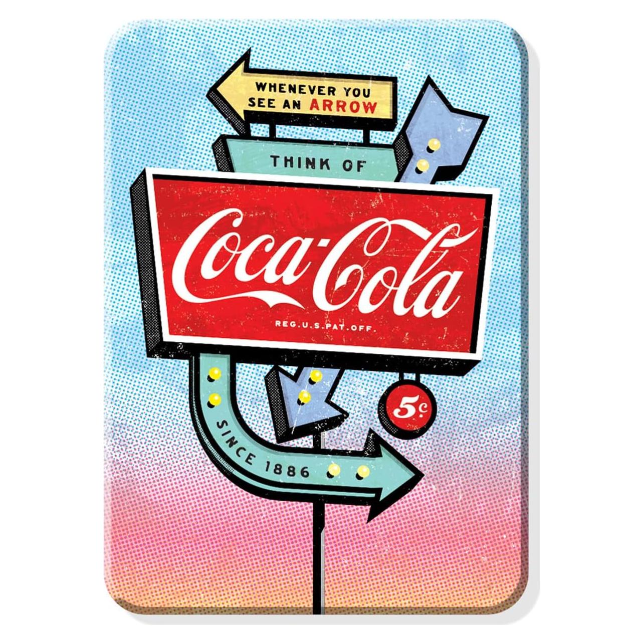 Imán Retro Coca-Cola Arrows Desperate Enterprises 6,35x8,89cm