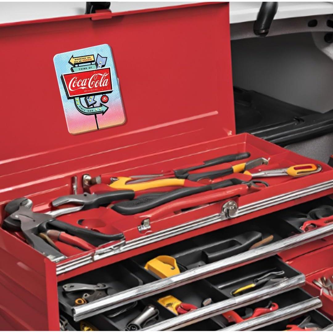 Imán Retro Coca-Cola Arrows Desperate Enterprises 6,35x8,89cm