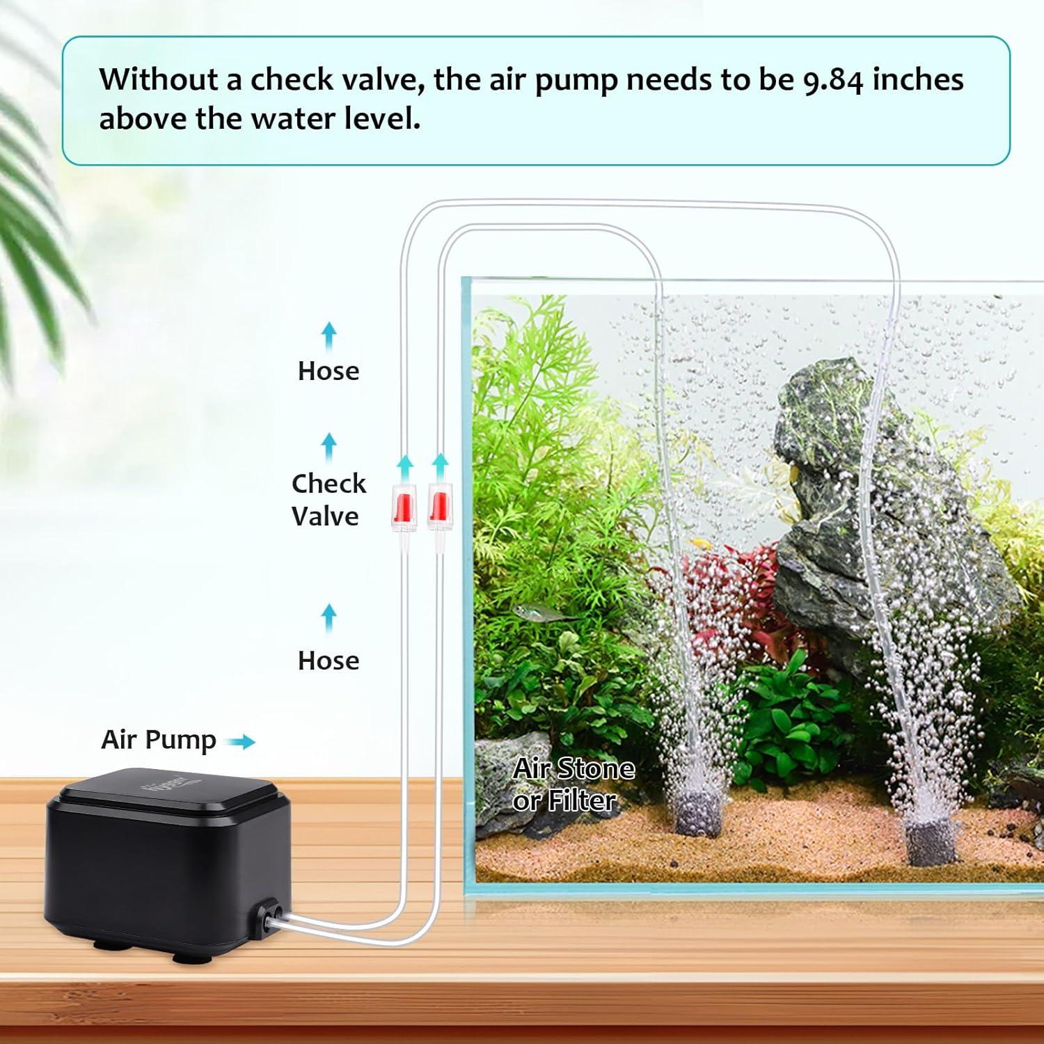 Bomba de Aire para Acuario Hygger 3.5W Ultra Silenciosa 454L