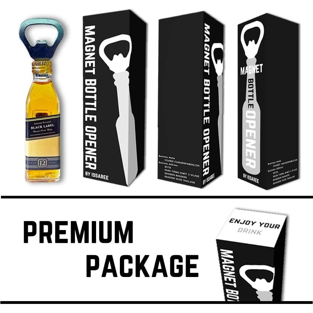 Abrebotellas Magnético ISSAREE Etiqueta Negra Decorativo