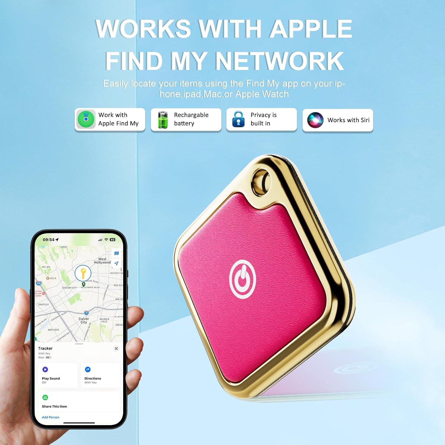 Rastreador GPS SMARTLB para Mascotas y Objetos - Rojo Rosa