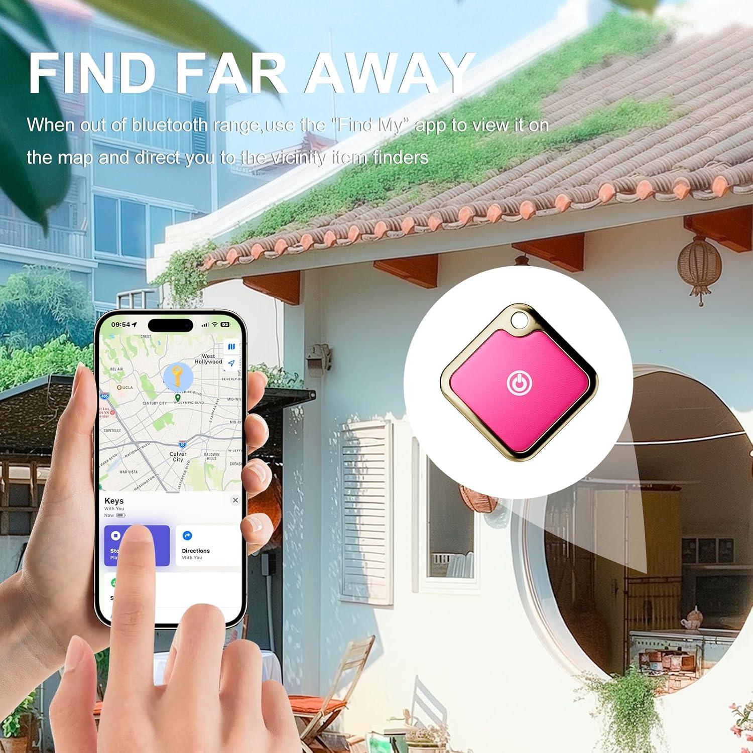 Rastreador GPS SMARTLB para Mascotas y Objetos - Rojo Rosa