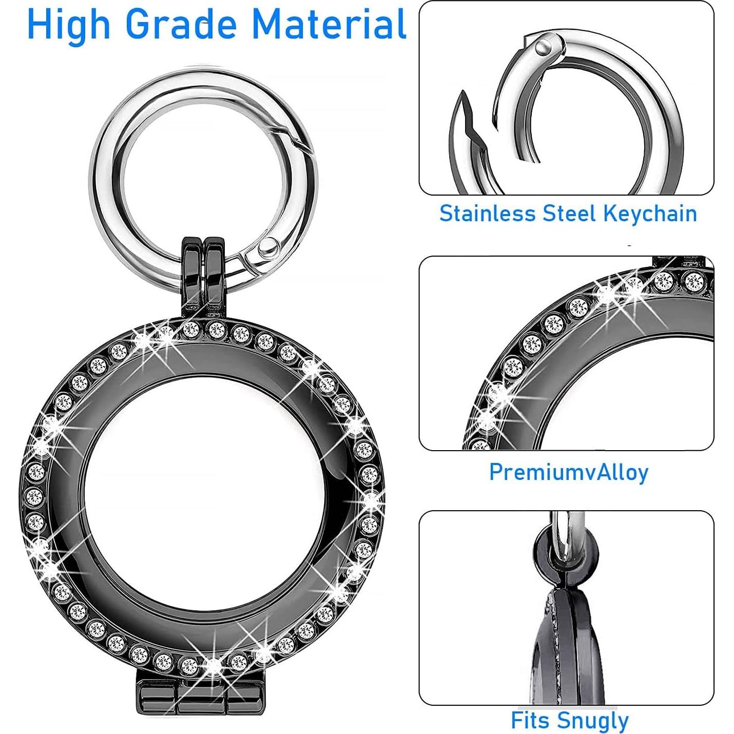 Funda Protectora de Metal para AirTag MIDUODO con Brillantes