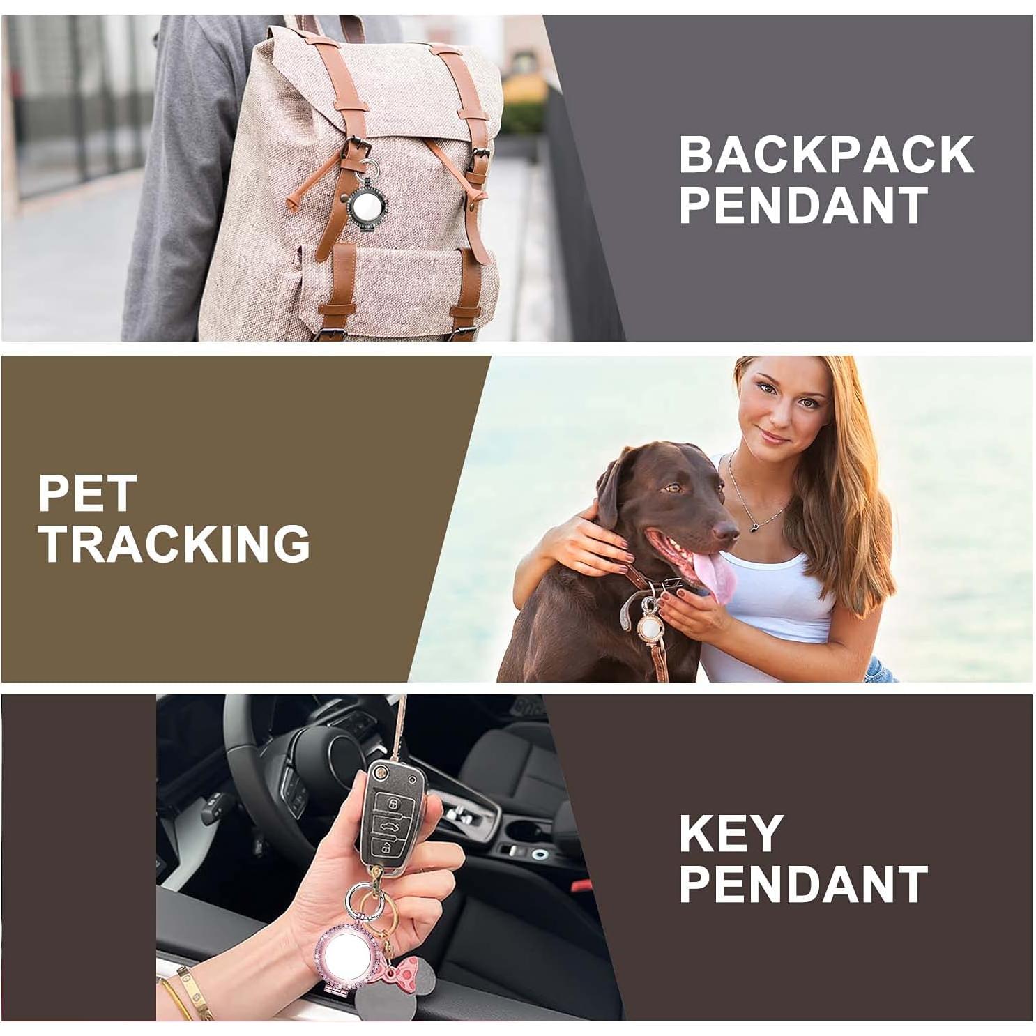 Funda Protectora de Metal para AirTag MIDUODO con Brillantes