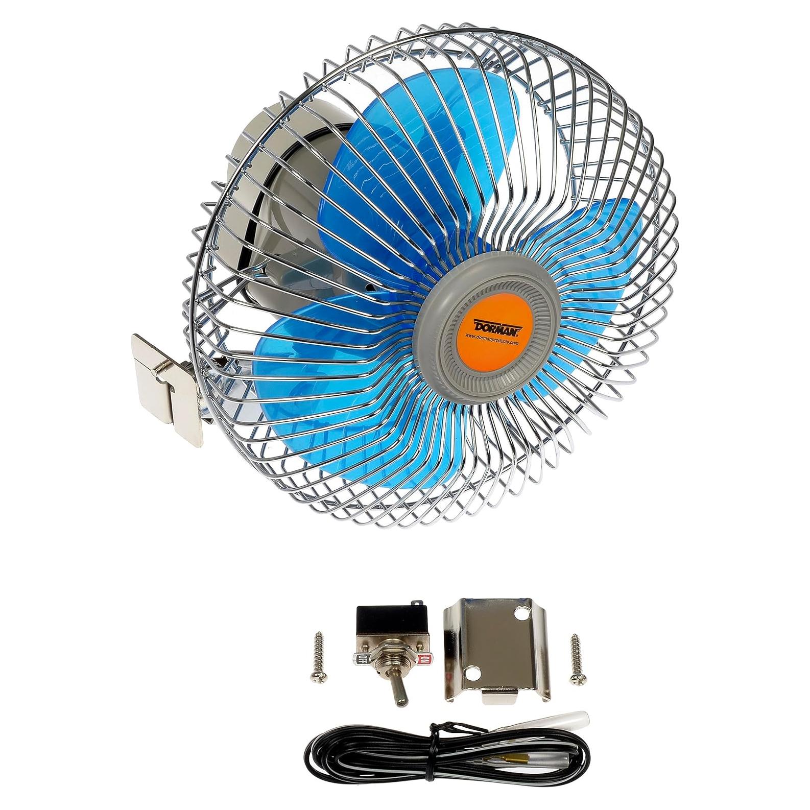 Ventilador Oscilante Dorman 12V para Coche y Hogar