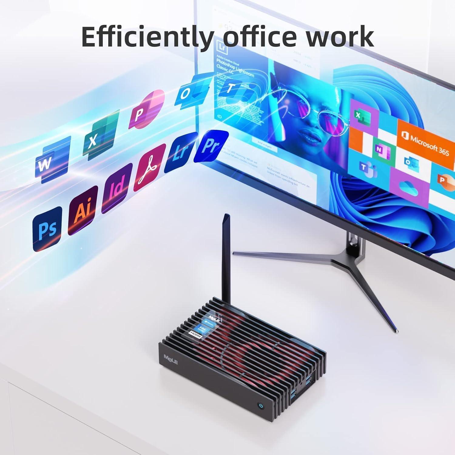 Mini PC MeLE PCG35HD N5105 8GB 128GB Soporta Triple Monitor 4K