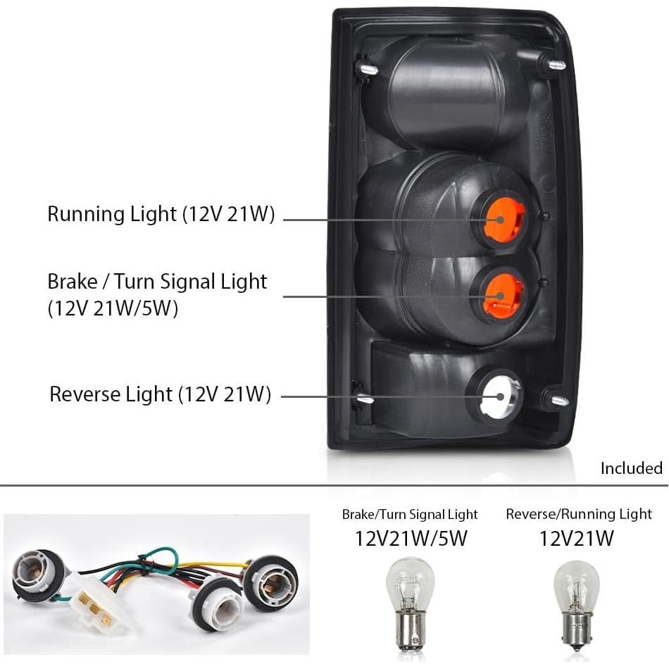CROSSDESIGN Luz de Freno Trasera Toyota Hilux 1989-1995