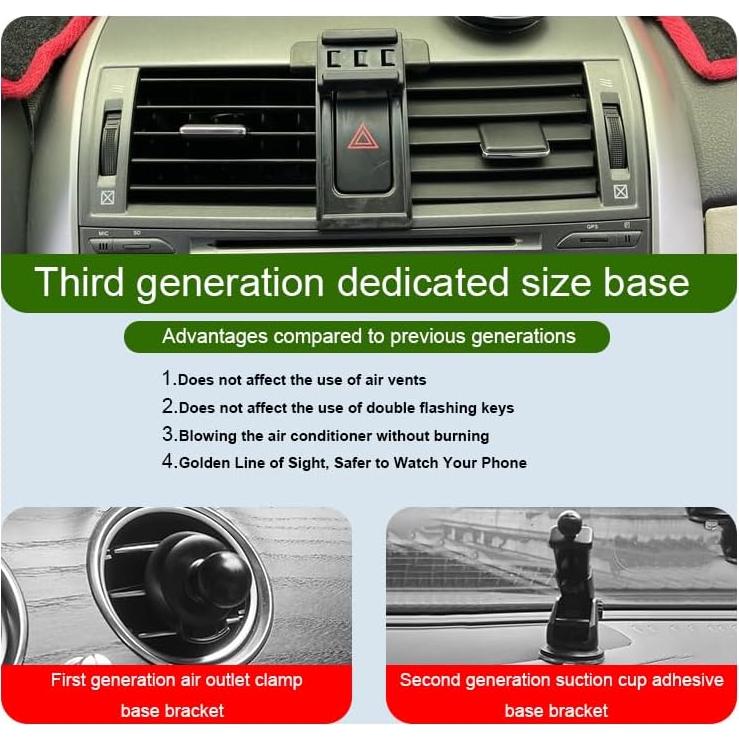 Soporte para teléfono de coche MikeHam para Toyota Corolla 2009-2013