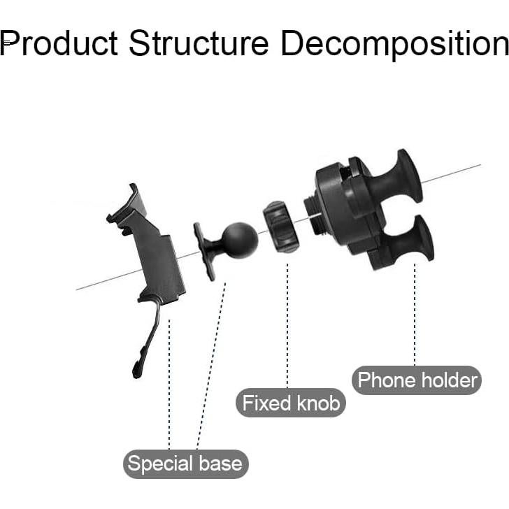 Soporte para teléfono de coche MikeHam para Toyota Corolla 2009-2013