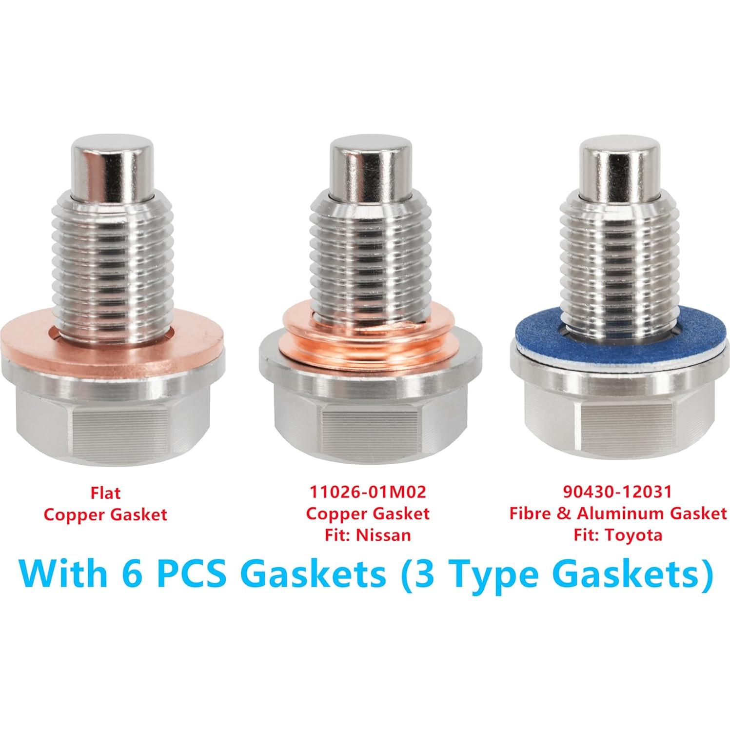 Tapón de Drenaje Magnético Dsnaduo M12x1.25 Acero Inoxidable