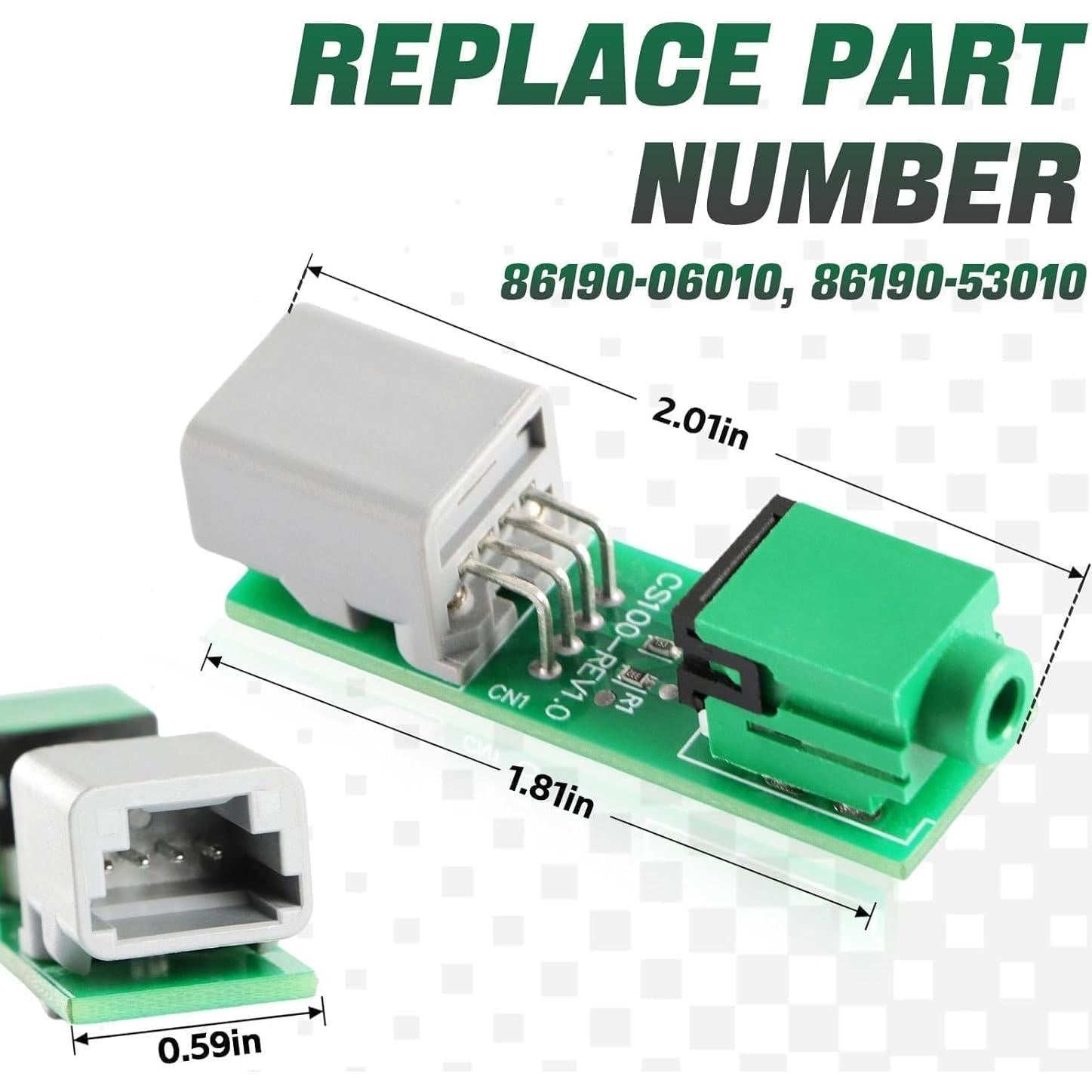 Kit de Reparación Puerto AUX FUSCH para Toyota 2005-2011