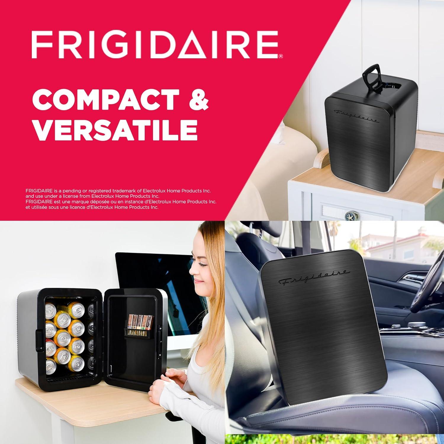 Mini Refrigerador Portátil Frigidaire 10L Acero Inoxidable