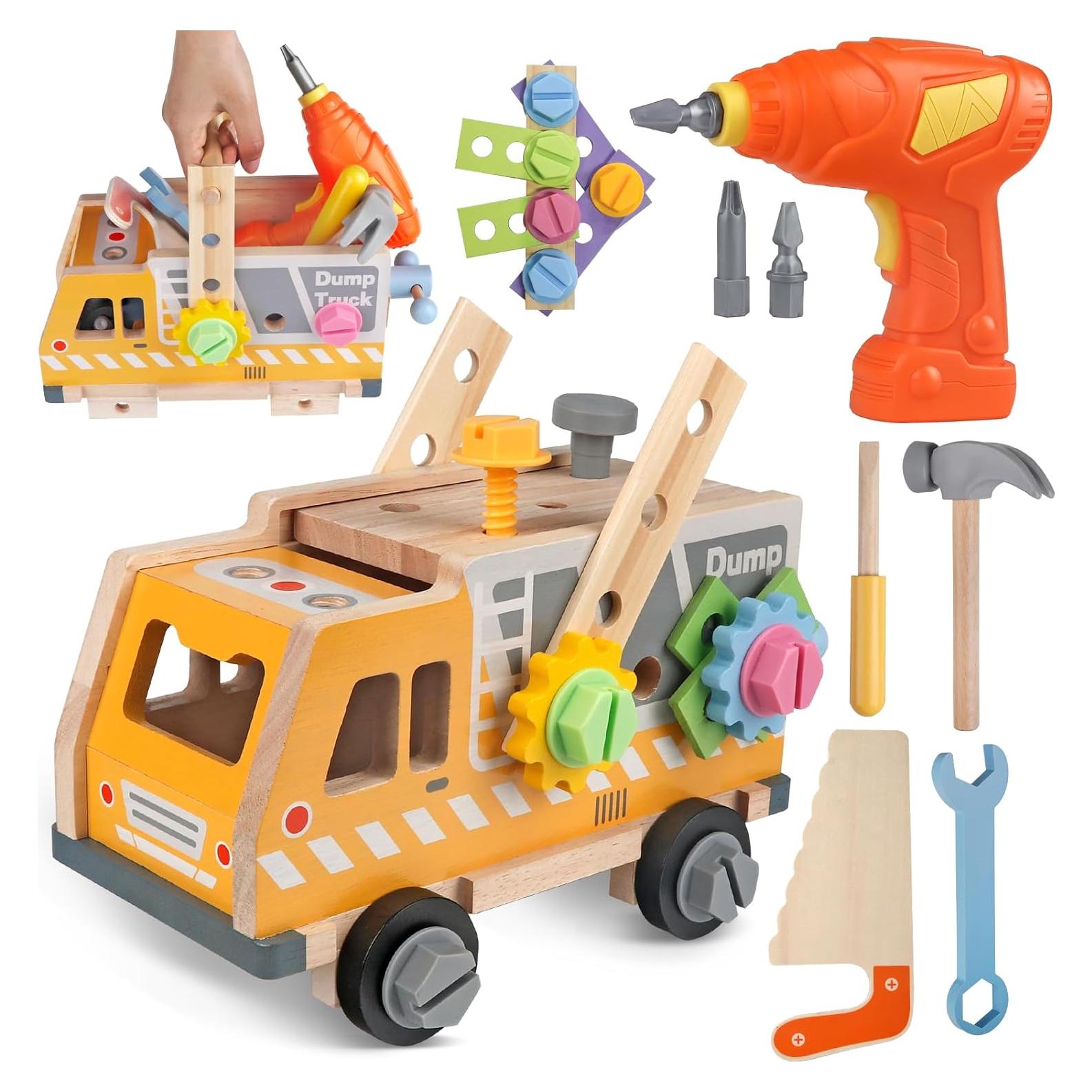 Conjunto de Herramientas de Madera Aliex 38 Piezas para Niños