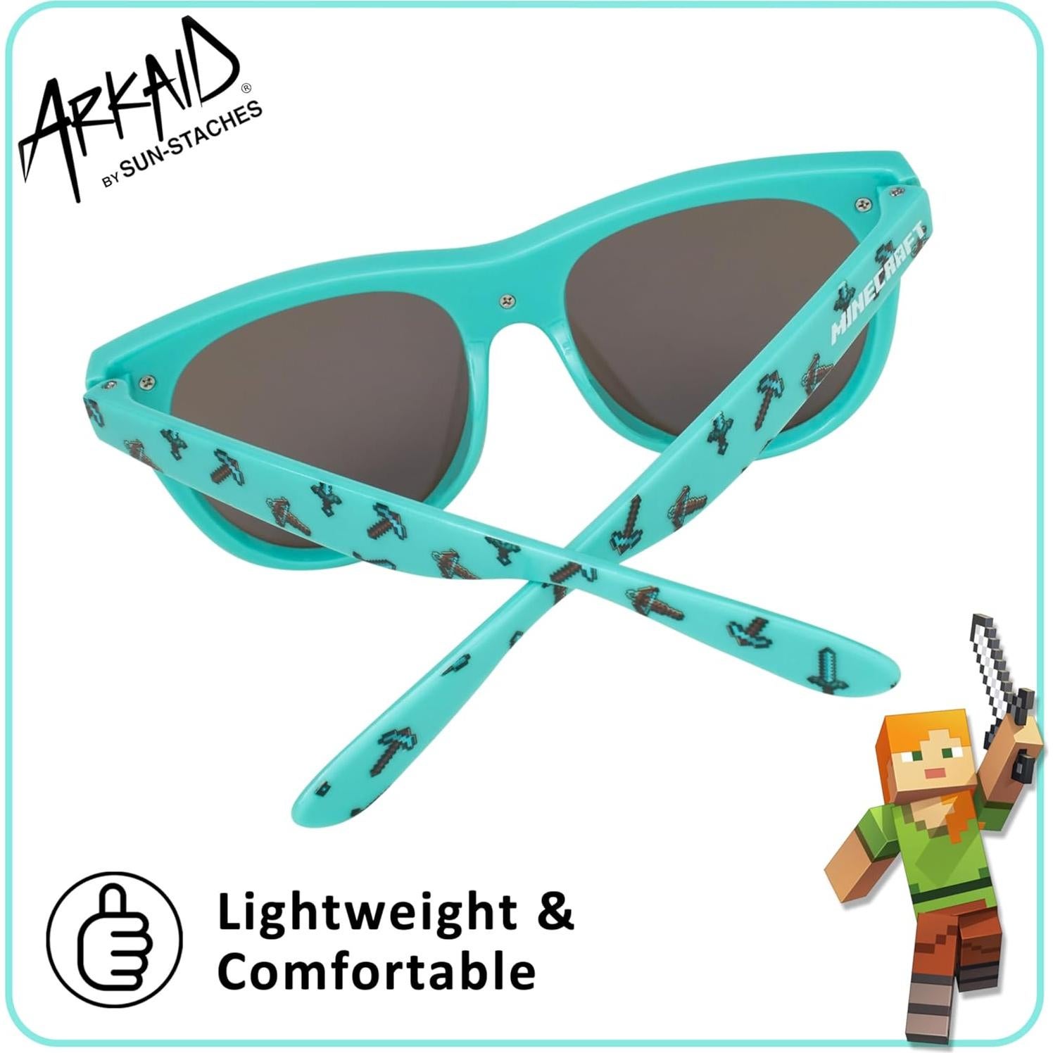 Gafas de sol Arkaid para niños Minecraft UV400 Talla Única