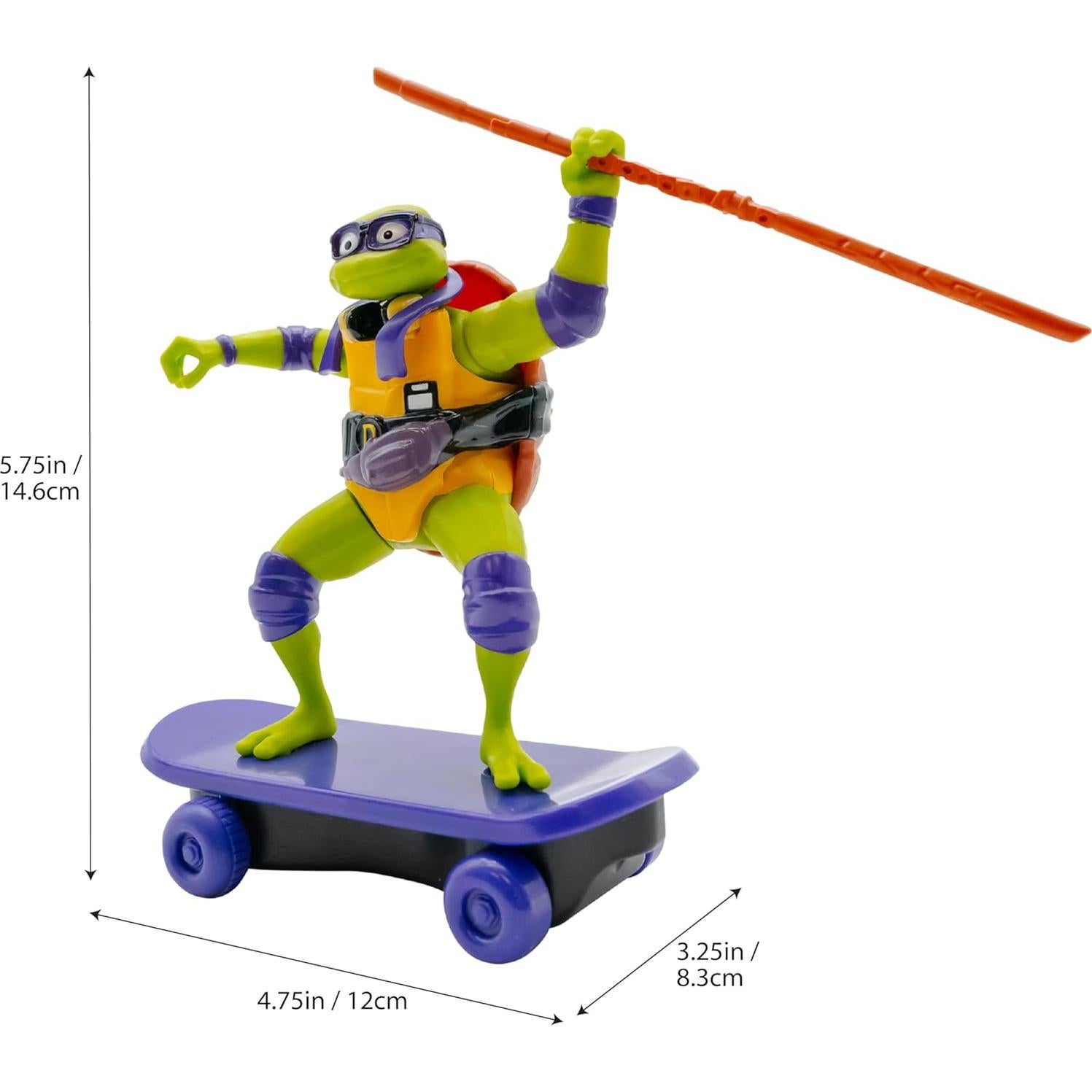 Juguete Patineta Donatello Tortugas Ninja Coleccionable 3+