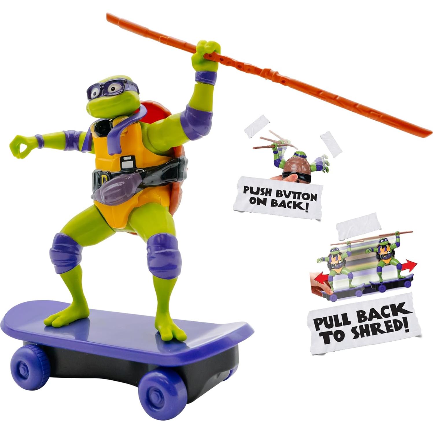 Juguete Patineta Donatello Tortugas Ninja Coleccionable 3+
