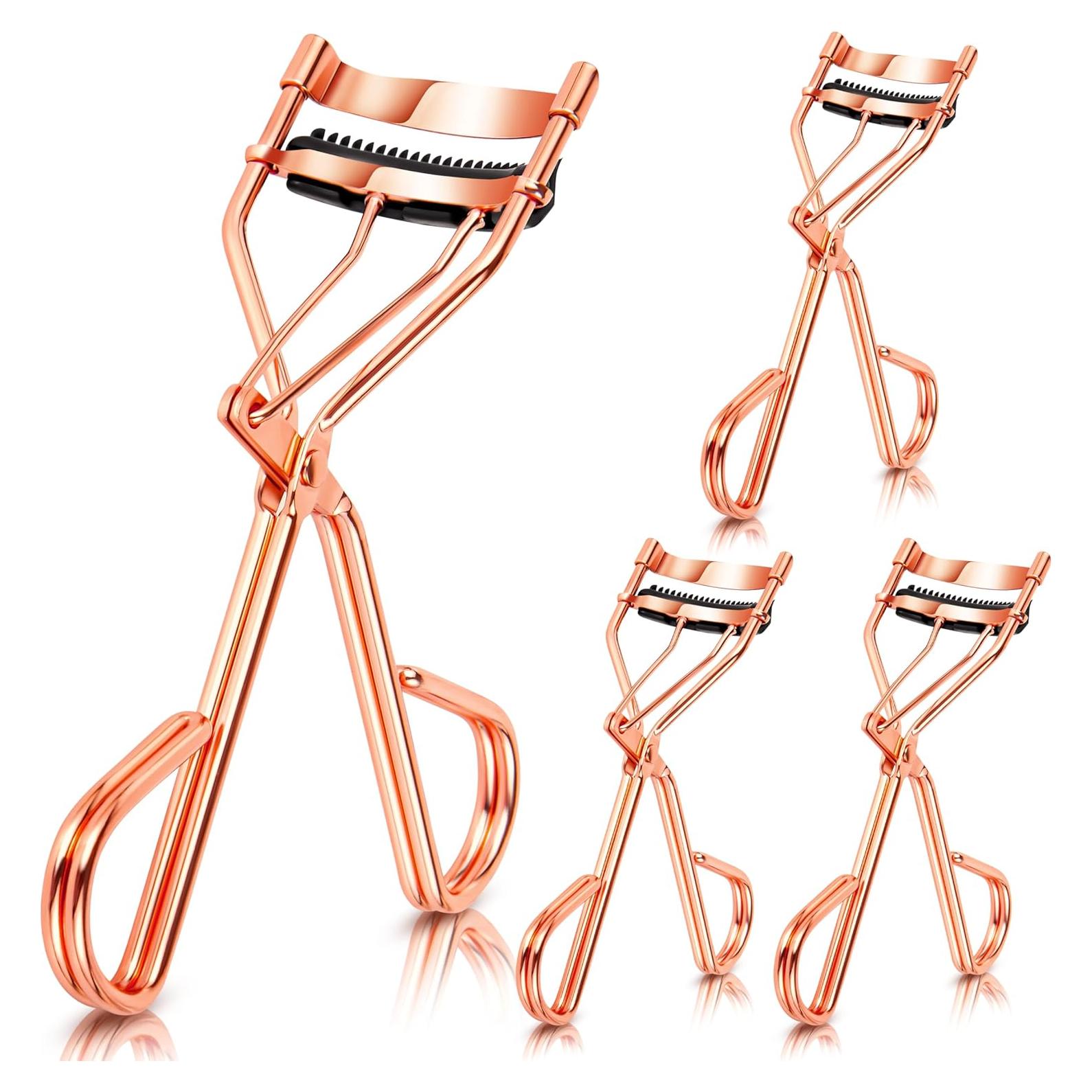 Rizador de Pestañas Arroyner 4Pcs Oro Rosa con Peine