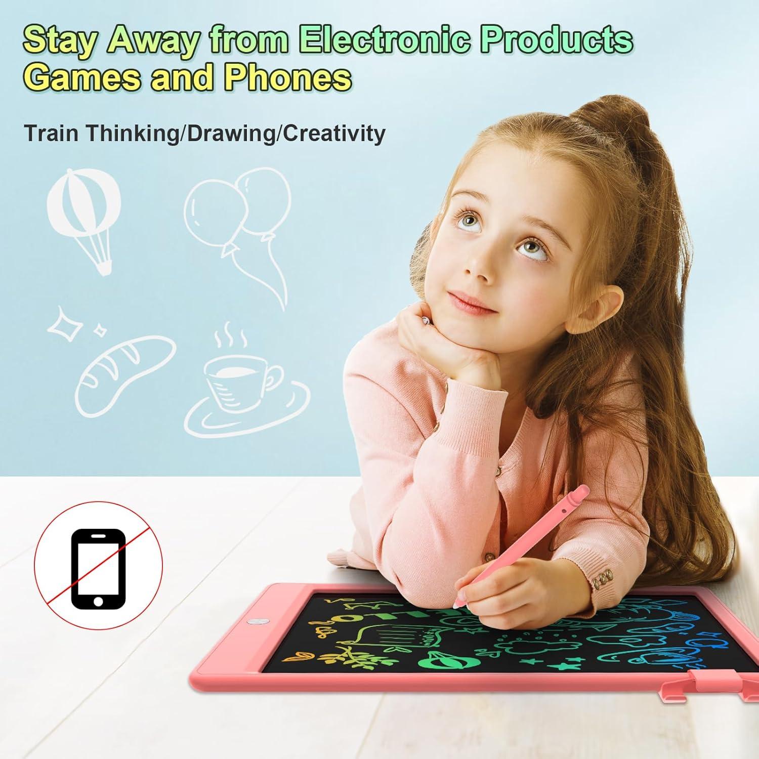 Tableta de Dibujo LCD CHAFEGY 10.5" Rosa para Niños