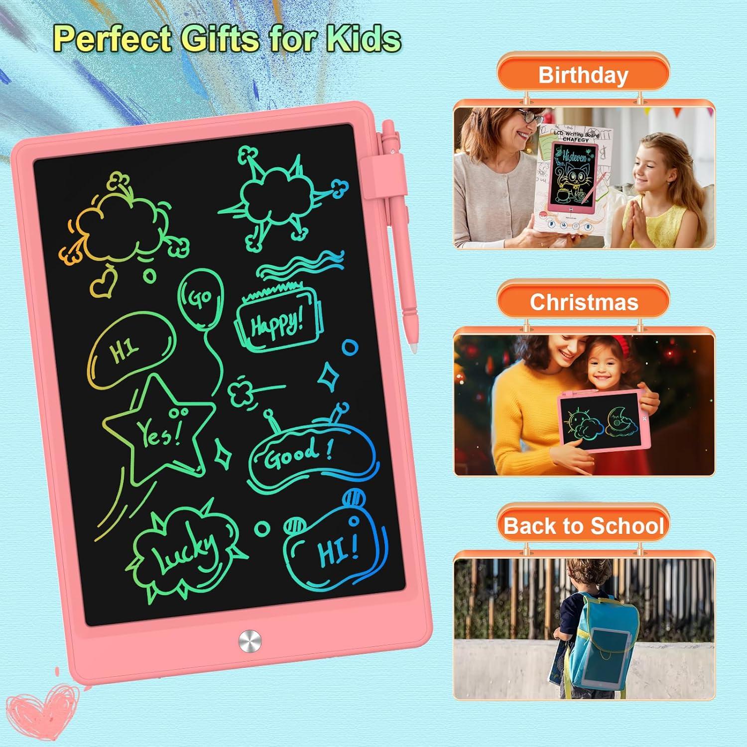 Tableta de Dibujo LCD CHAFEGY 10.5" Rosa para Niños