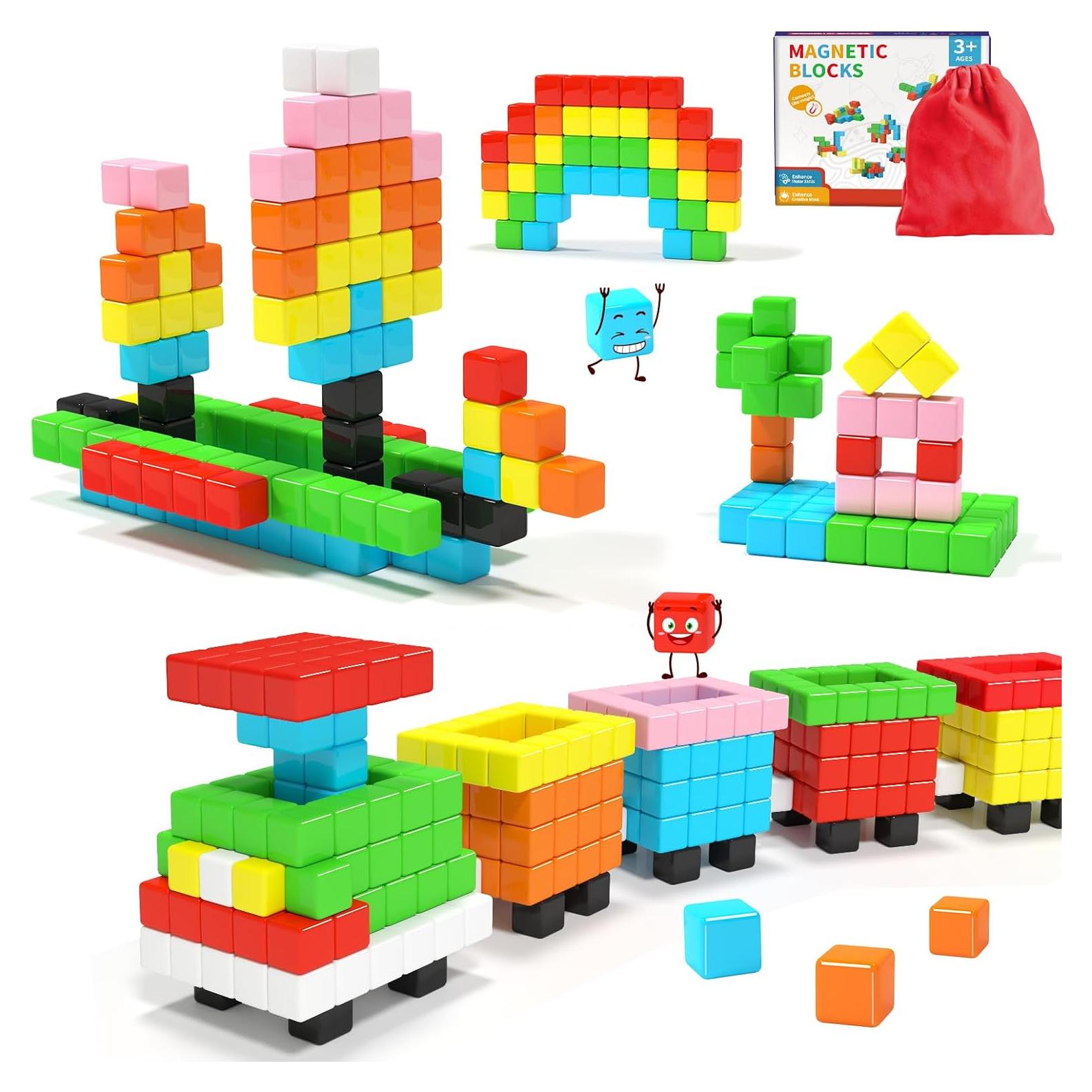 Bloques Magnéticos Hiwawind 40 Piezas 2.54 cm para Niños 3+