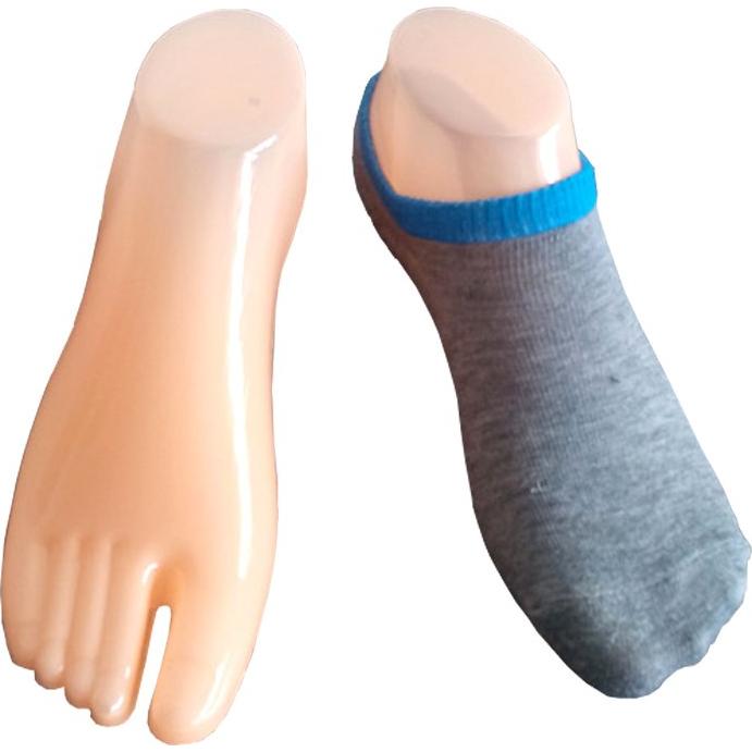 Modelo de Pie de Plástico Femenino para Exhibición de Sandalias Tono de Piel