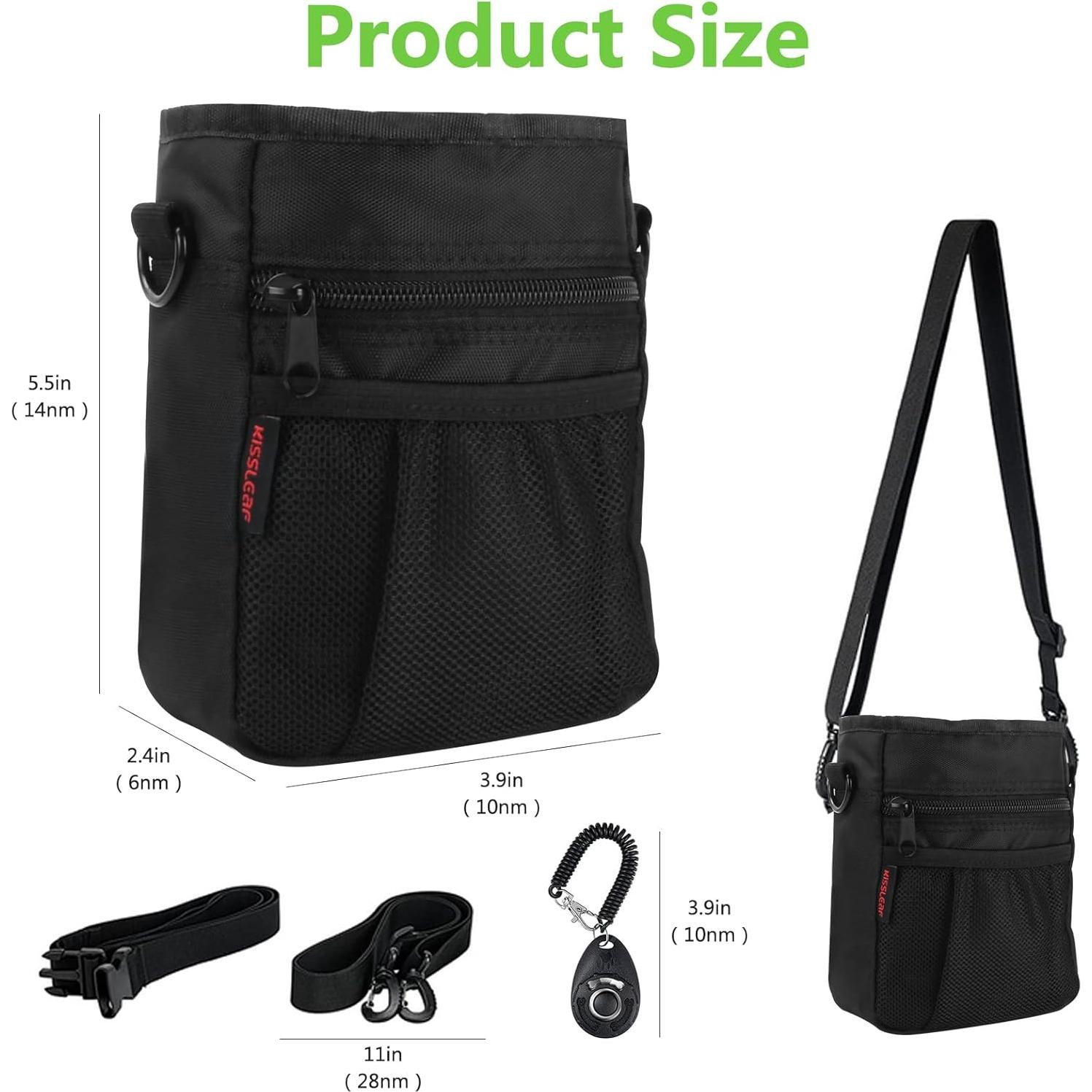 Bolsa de golosinas para perros Kissleaf con cierre magnético