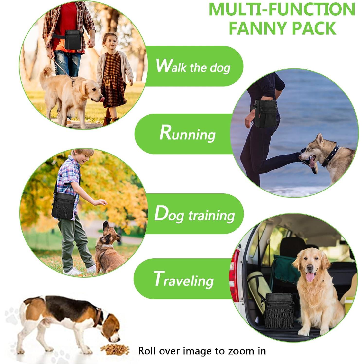 Bolsa de golosinas para perros Kissleaf con cierre magnético