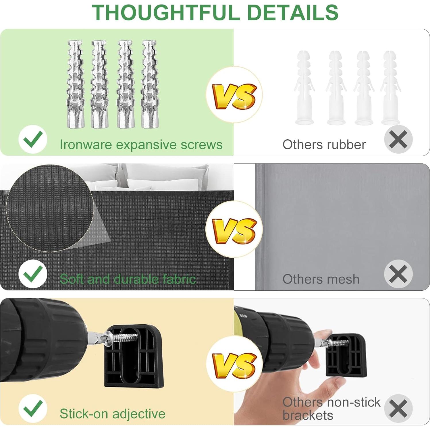 Puerta Retráctil MYPIN para Bebés y Mascotas 86x140 cm Negra