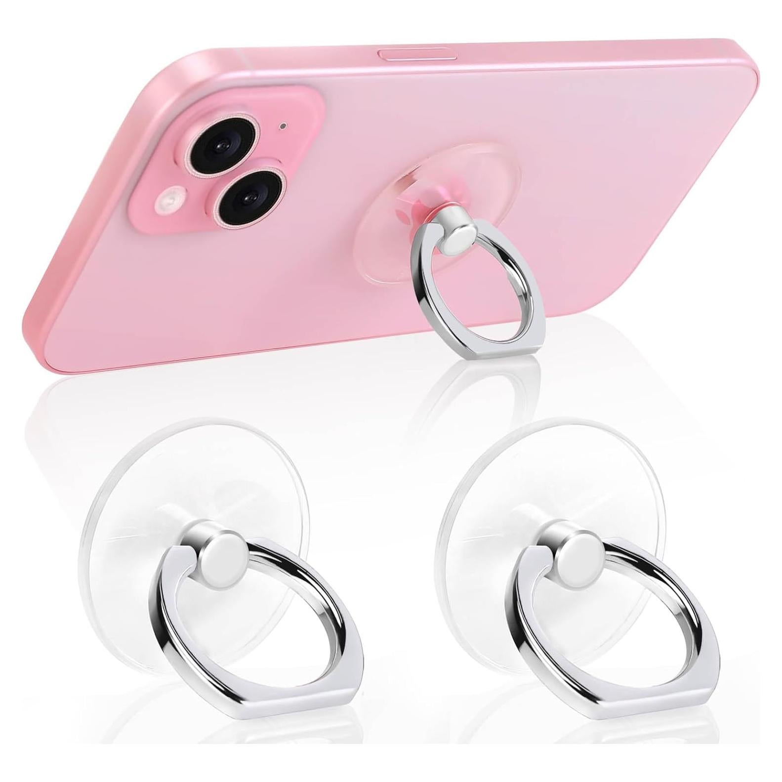 Soporte de Anillo para Teléfono Jsoerpay 2 Pack Transparente