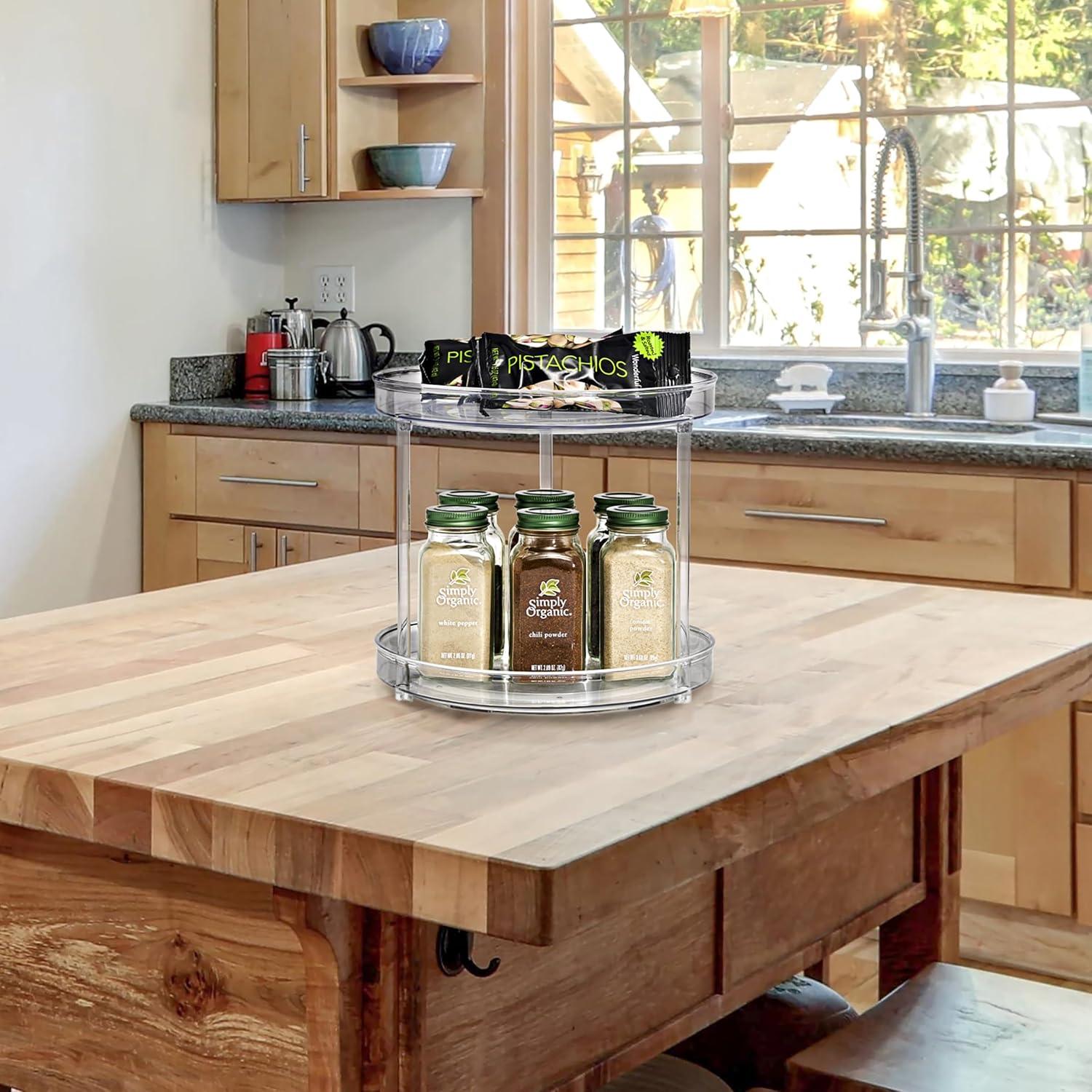 Organizador Giratorio Claro Sorbus 2 Niveles 23.5 cm