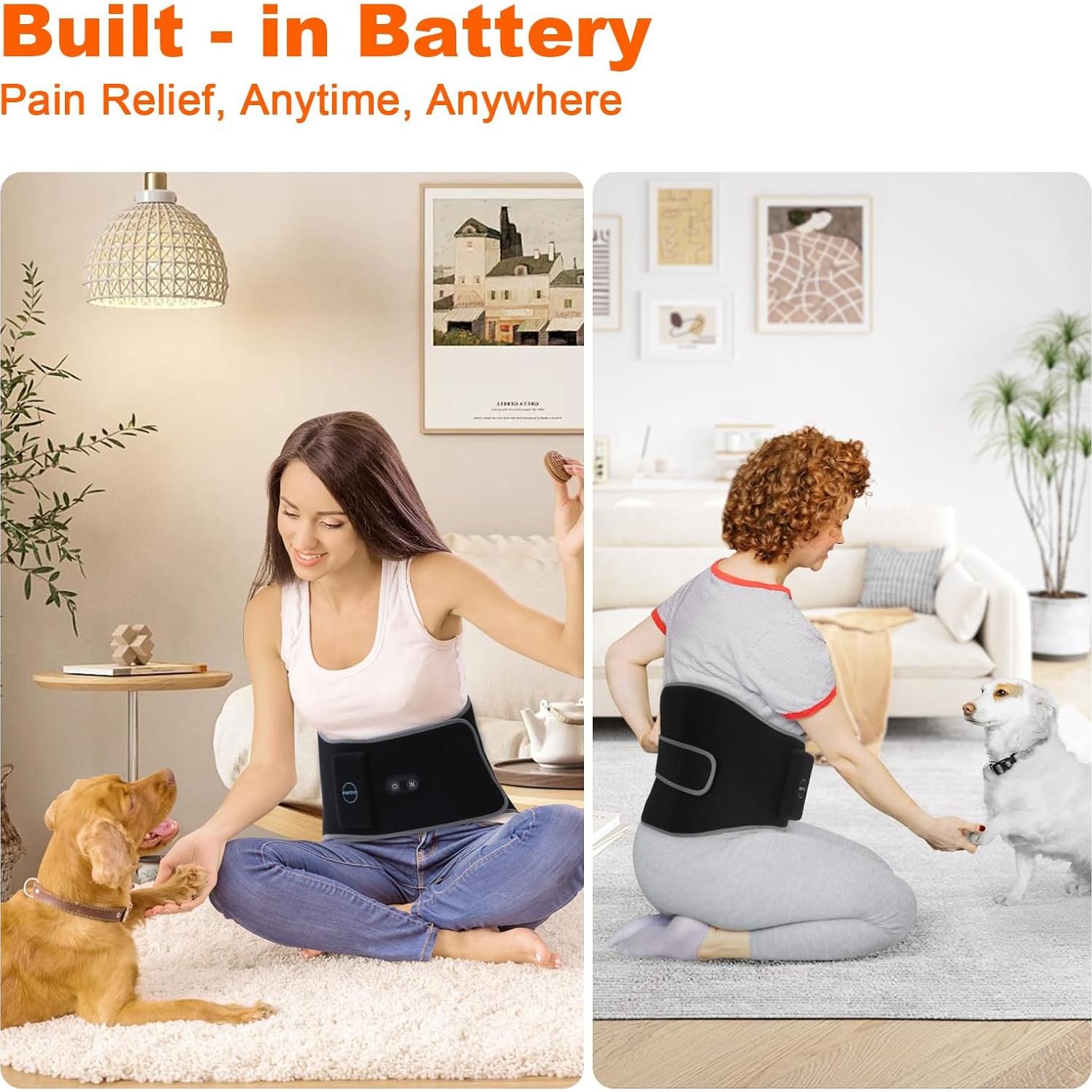 Almohadilla Térmica Inalámbrica Remo HW03 para Espalda 3 Temperaturas