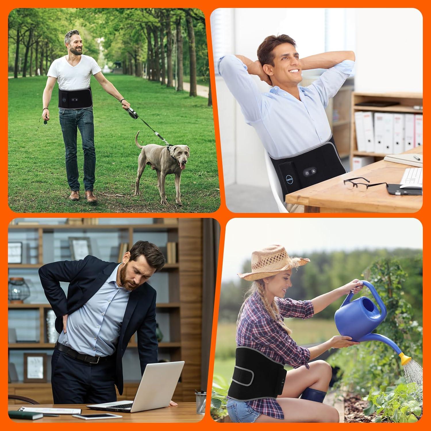 Almohadilla Térmica Inalámbrica Remo HW03 para Espalda 3 Temperaturas