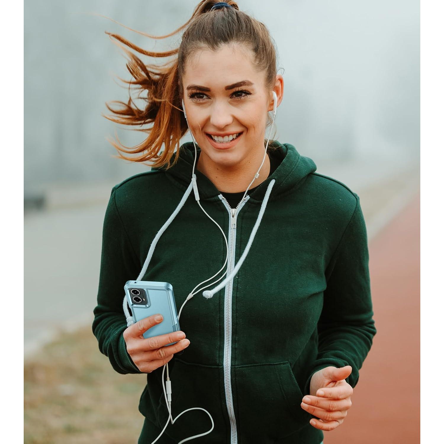 Funda FNTCASE para Motorola Moto G 5G 2024 Doble Capa