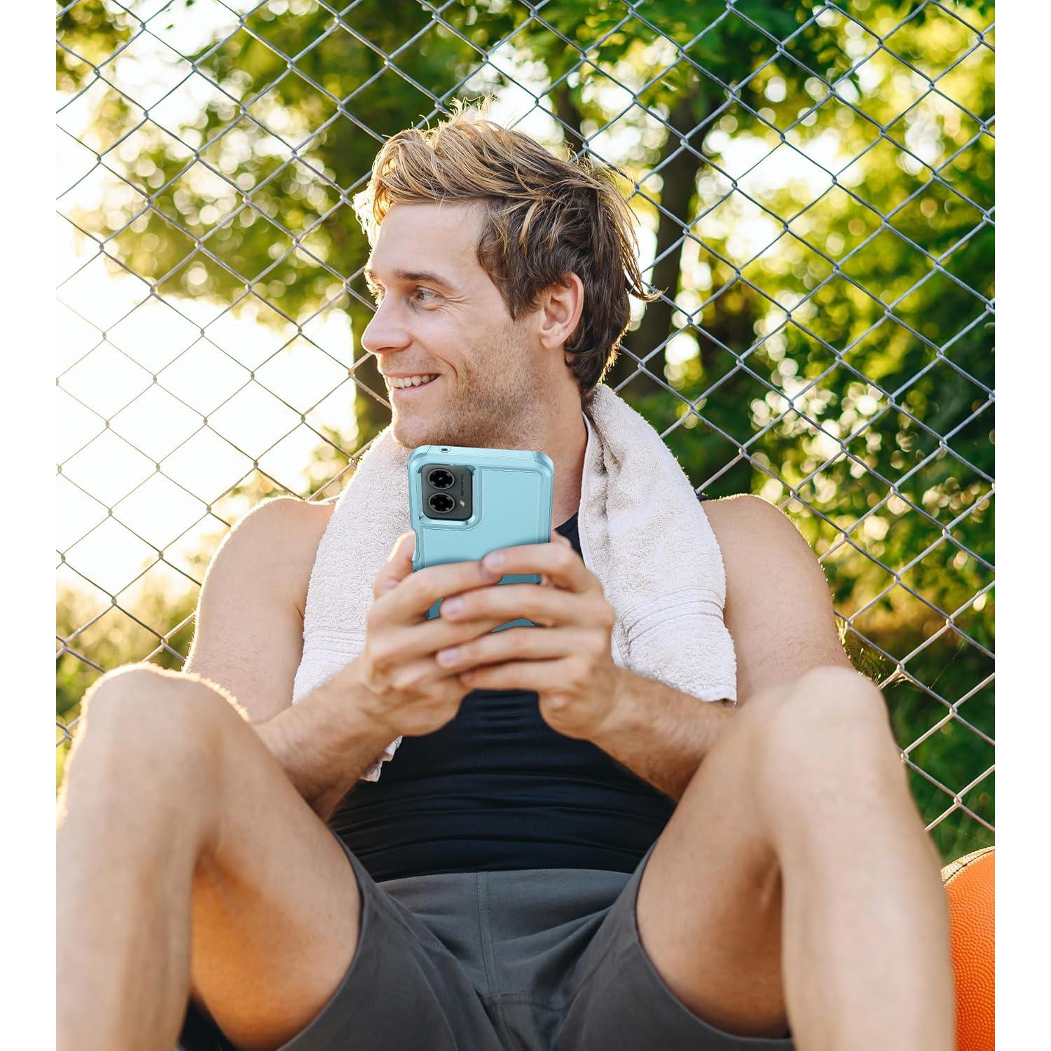 Funda FNTCASE para Motorola Moto G 5G 2024 Doble Capa