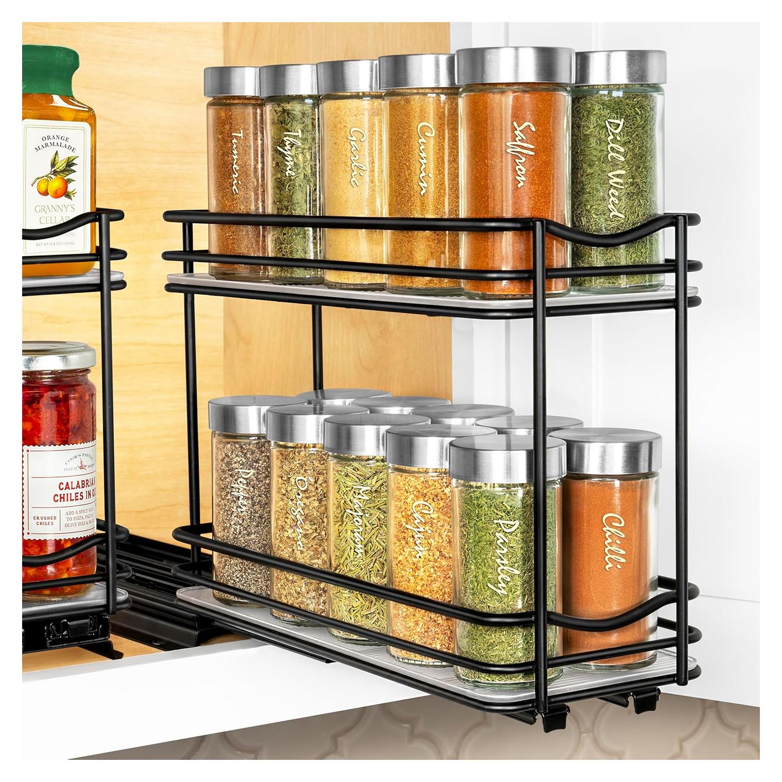 Organizador de Especias Extraíble LYNK PROFESSIONAL 10.8 cm Negro